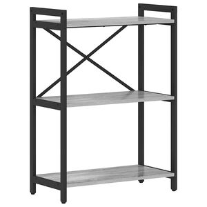 vidaXL Boekenkast 60 x 30 x 85 cm Bewerkt hout Grijs sonoma