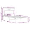 vidaXL Bedframe zonder matras 107x203 cm spaanplaat bruin eikenkleurig