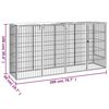 vidaXL Hondenkennel 10 panelen 50 x 100 cm gepoedercoat staal zwart