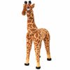 vidaXL Speelgoedgiraffe staand XXL pluche bruin en geel