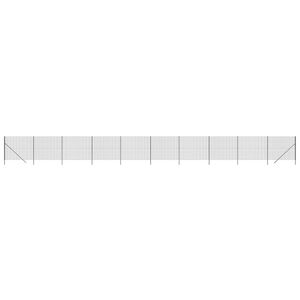 vidaXL Draadgaashek 1,6x25 m gegalvaniseerd staal antracietkleur