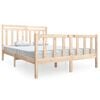 vidaXL Bedframe massief hout 140x190 cm