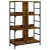 vidaXL Boekenrek 78,5x33x117,5 cm bewerkt hout gerookt eikenkleurig