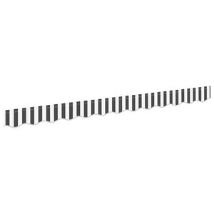 vidaXL Vervangende markies volant Antraciet en Wit 230 x 20 cm