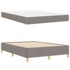 vidaXL Bedframe met matras Taupe 140 x 190 cm Stof