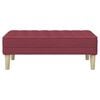 vidaXL Bank met kussen Wijnrood 113 x 57 x 39 cm Stof