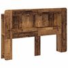 vidaXL Hoofdbordkast met opslag Oud hout Geconstrueerd hout