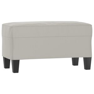 vidaXL Bankje 70x35x41 cm microvezelstof lichtgrijs