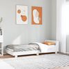 vidaXL Bedframe zonder matras massief grenenhout wit 90x190 cm