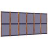 vidaXL Kamerscherm met 6 panelen 420x180 cm donkerblauw
