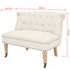 vidaXL Loveseat 94x67x76 cm stof wit
