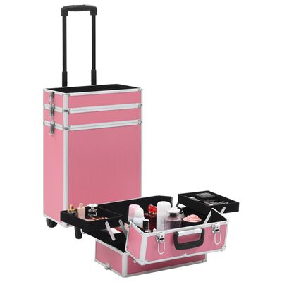 Situatie hemel Tot vidaXL Make-up trolley aluminium roze online kopen | vidaXL.be