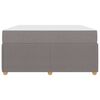 vidaXL Bedframe met matras Taupe 160 x 200 cm Stof