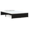 vidaXL Bedframe massief hout zwart 120x190 cm
