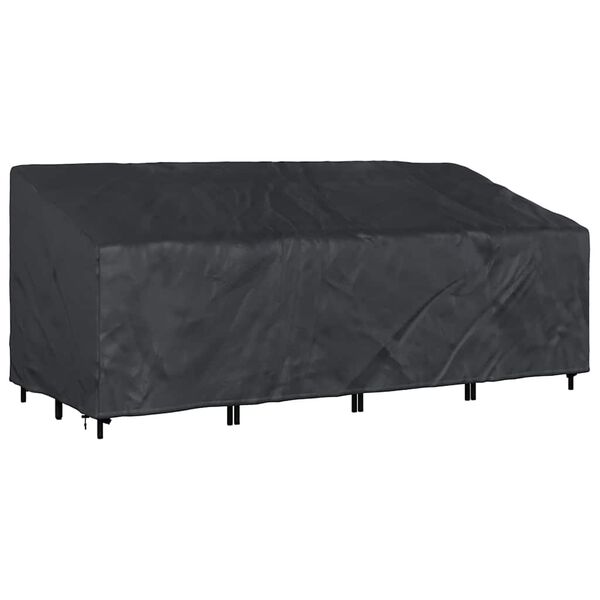 vidaXL Tuinbankhoes Zwart 220 x 100 x 89 cm 600D Oxford Stof