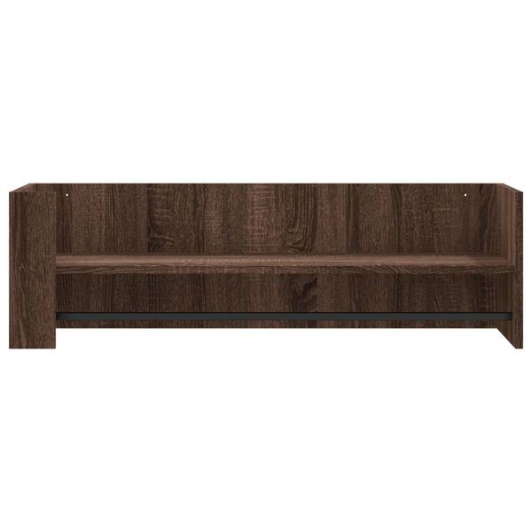 vidaXL Wandschap 100x35x30,5 cm bewerkt hout bruin eikenkleurig