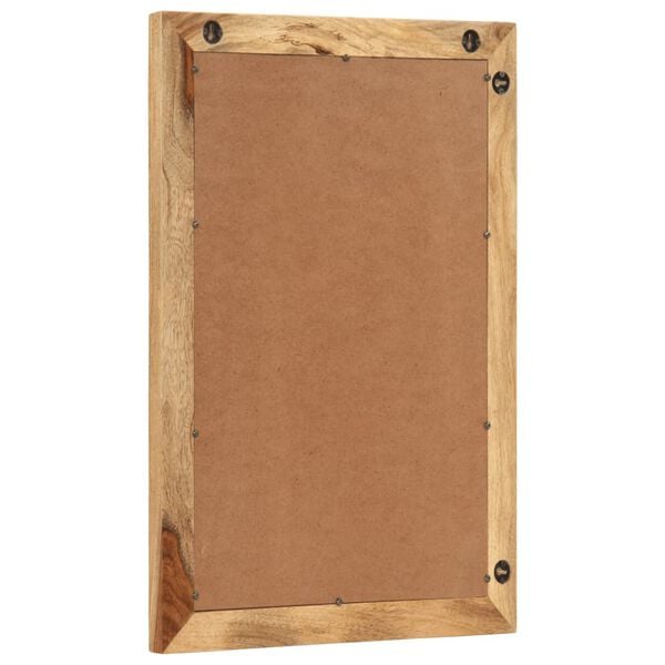 vidaXL Badkamerspiegel 50x70 cm massief ruw mangohout en glas