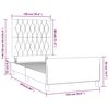 vidaXL Bedframe met hoofdeinde fluweel roze 100x200 cm