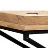 vidaXL Wandtafel 130x40x80 cm massief mangohout