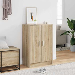 vidaXL Schoenenkast 60x35x92 cm bewerkt hout sonoma eikenkleurig