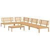 vidaXL 5-delige Loungeset pallet massief acaciahout