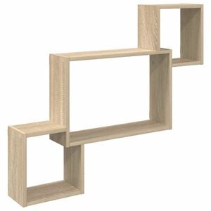 vidaXL Wandplank Muurmontage Sonoma Eiken 91,5 x 15 x 76 cm