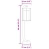 vidaXL Vloerlamp voor buiten 60 cm roestvrij staal zwart