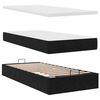 vidaXL Ottoman bed met matrassen 180x200cm fluweel zwart