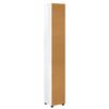 vidaXL Badkamer Kast Hoogglans wit 30,5 x 30 x 195 cm Bewerkt hout