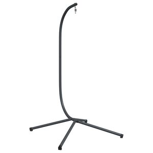 vidaXL Hangende Egg Chair standaard zonder mand antraciet staal