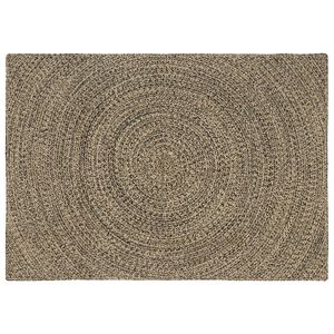 vidaXL Vloerkleden Naturel en Zwart 120 x 170 cm Jute