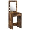 vidaXL Plafondtafel Gerookt eiken 50 x 41 x 135 cm Bewerkt hout