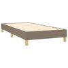 vidaXL Boxspring met matras en LED stof taupe 100x200 cm