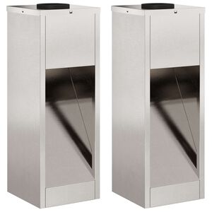 vidaXL Zonne LED Padverlichting 2 pcs Roestvrij staal Roestvrij staal