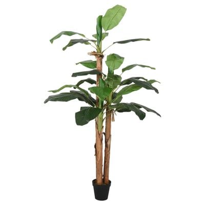 vidaXL Kunstplant bananenboom 18 bladeren 150 cm groen