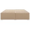 vidaXL Bedframe kunstleer cappuccinokleurig 200x200 cm