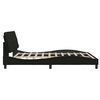 vidaXL Bedframe met LED zonder matras 180x200 cm stof zwart