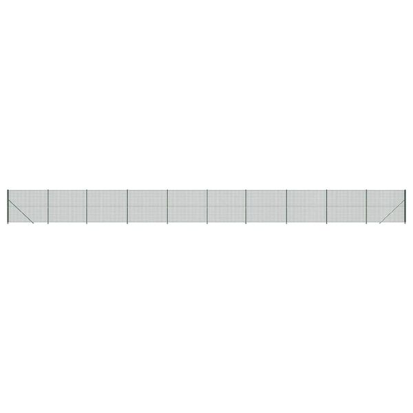 vidaXL Draadgaashek met flens 1,4x25 m groen