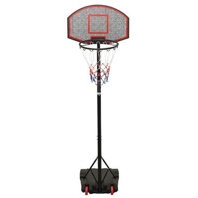vidaXL Basketbalstandaard 216-250 cm polyethyleen zwart