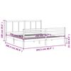 vidaXL Bedframe met hoofdbord massief hout 200x200 cm