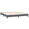 vidaXL Bedframe zonder matras 200x210 cm fluweel donkergrijs