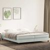 vidaXL Boxspring met matras fluweel lichtgrijs 180x210 cm