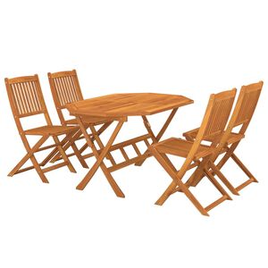 vidaXL 5-delige Tuinset massief acaciahout