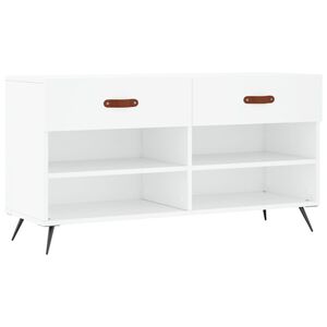 vidaXL Schoenenbank 102x35x55 cm bewerkt hout wit