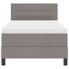 vidaXL Boxspring bed met matras met LED Taupe 80 x 200 cm Stof