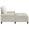 vidaXL Chaise Lounge met kussen Crème 91 x 157 x 91 cm Fluweel