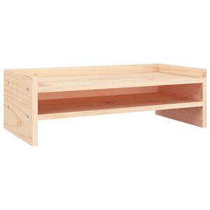 vidaXL Monitorstandaard 50x24x16 cm massief grenenhout