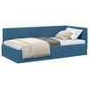 vidaXL Hoekbedframe Blauw 100 x 200 cm Fluweel