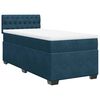 vidaXL Boxspring met matras fluweel blauw 100x200 cm