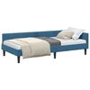 vidaXL Hoekbedframe met hoofdeinde Blauw 90 cm x 190 cm Fluweel